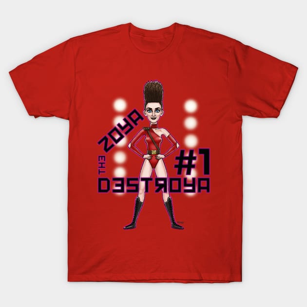 Zoya The Destroya T-Shirt by mcillustrator